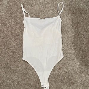 Abercrombie White TankTop Body Suit, Size S